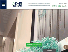 Tablet Screenshot of janitorialservicesatlanta.com